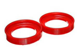 Honda CRX Coil Spring Isolator Set - Front - Energy Suspension - Hyper-Flex - Red - `96-`00